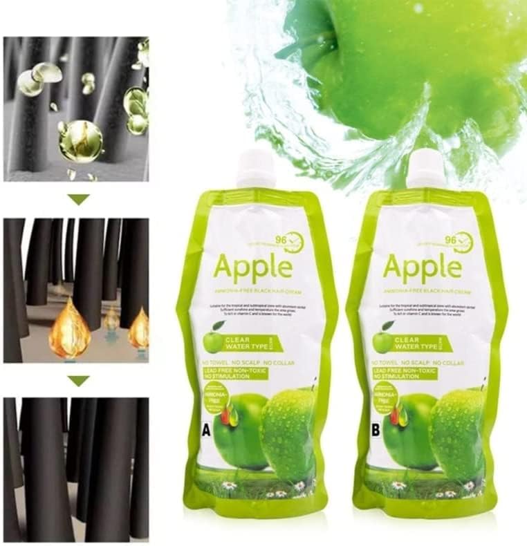 Apple Hair Color 96 Natural Black Ammonnia Free