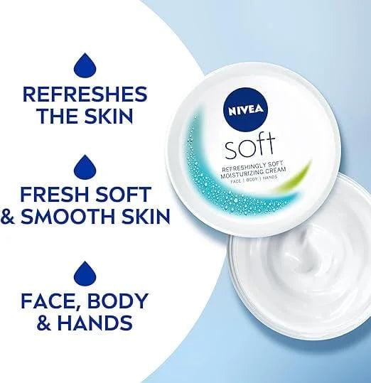 Nivea Soft Refreshing & Moisturizing Cream,