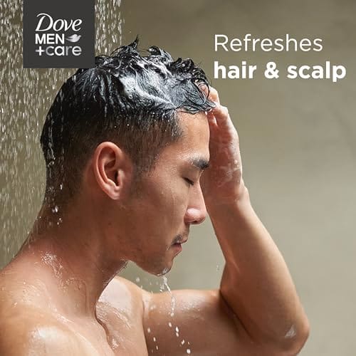 USA DOVE MEN + CARE 2-in-1 Shampoo and Conditioner Fresh and Clean 4 Count Nourishes and Invigorates Helps Strengthen Hair 917ml