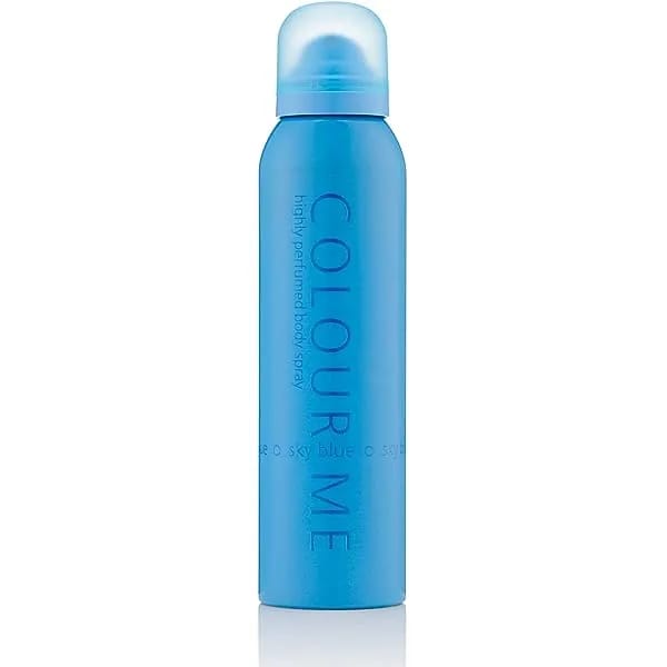 International UAE product Body Spray Colour Me Sky Blue Used for female- 150 ml