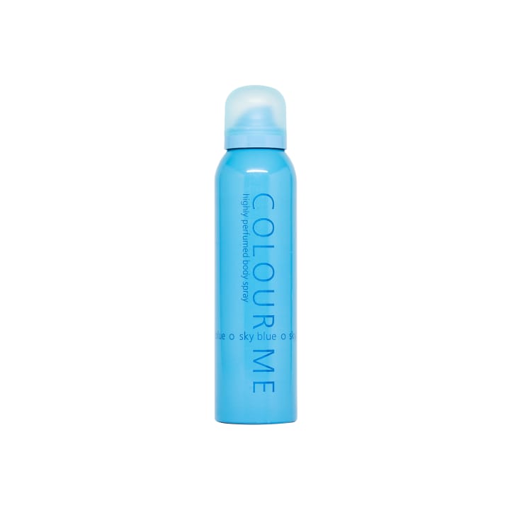 International UAE product Body Spray Colour Me Sky Blue Used for female- 150 ml