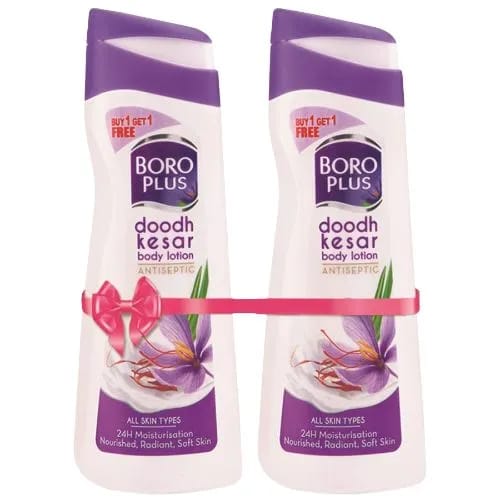 BoroPlus Antiseptic Doodh Kesar Body Lotion (Buy 1 Get 1 Free) 2 x 300 ml