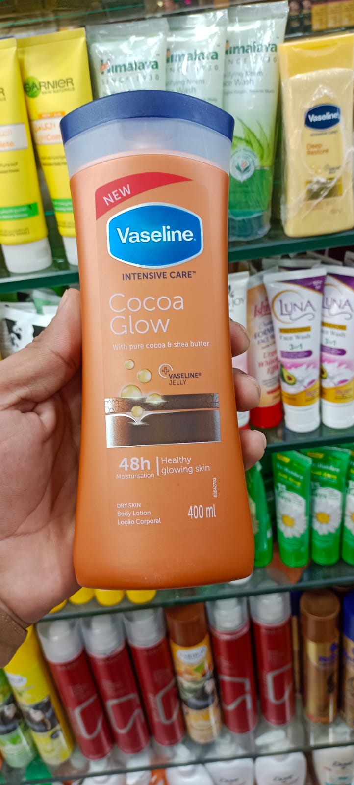 VASELINE COCOA GLOW BODY LOTION 400ML