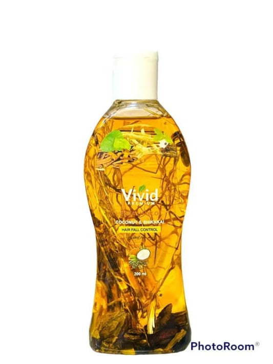 VIVID HERBAL HAIR OIL COCONUT & SHIKAKAL HAIR FALL CONTROL 200ML