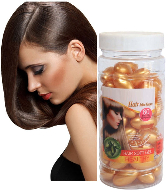 Natural Kenspeckle Otiei Hair Soft Gel 60 Capsules Hair Oil Shine Glossy Moisture e With Vitamin E. vehc