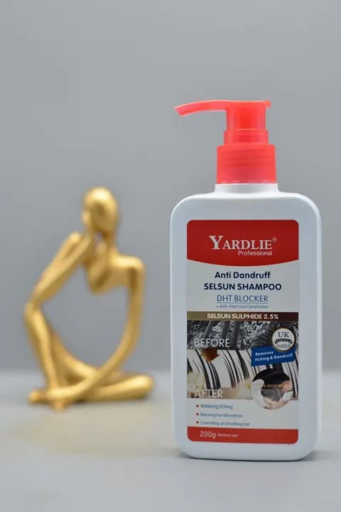 Yardlie Professional Anti Dandruff Selsun Shampoo With DTH Blocker Long Hair Protection