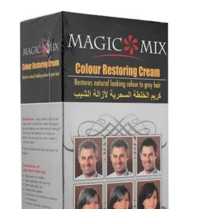 hair colour cream non elergic magic mix colour restoring cream made in thailand