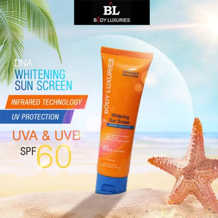 Body Luxuries Sunscreen Spf60 75ml in pakistan