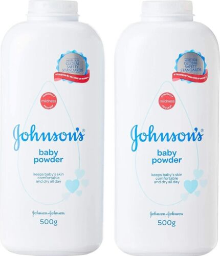 Johnson & Johnson Johnson's Baby Powder Original TALC 500g 17.6 oz Pack of 2