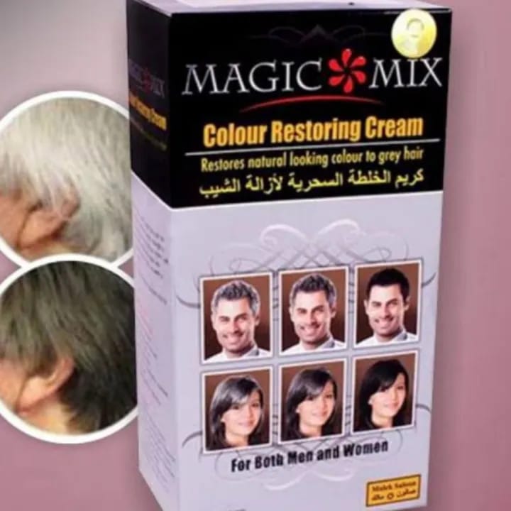 hair colour cream non elergic magic mix colour restoring cream made in thailand