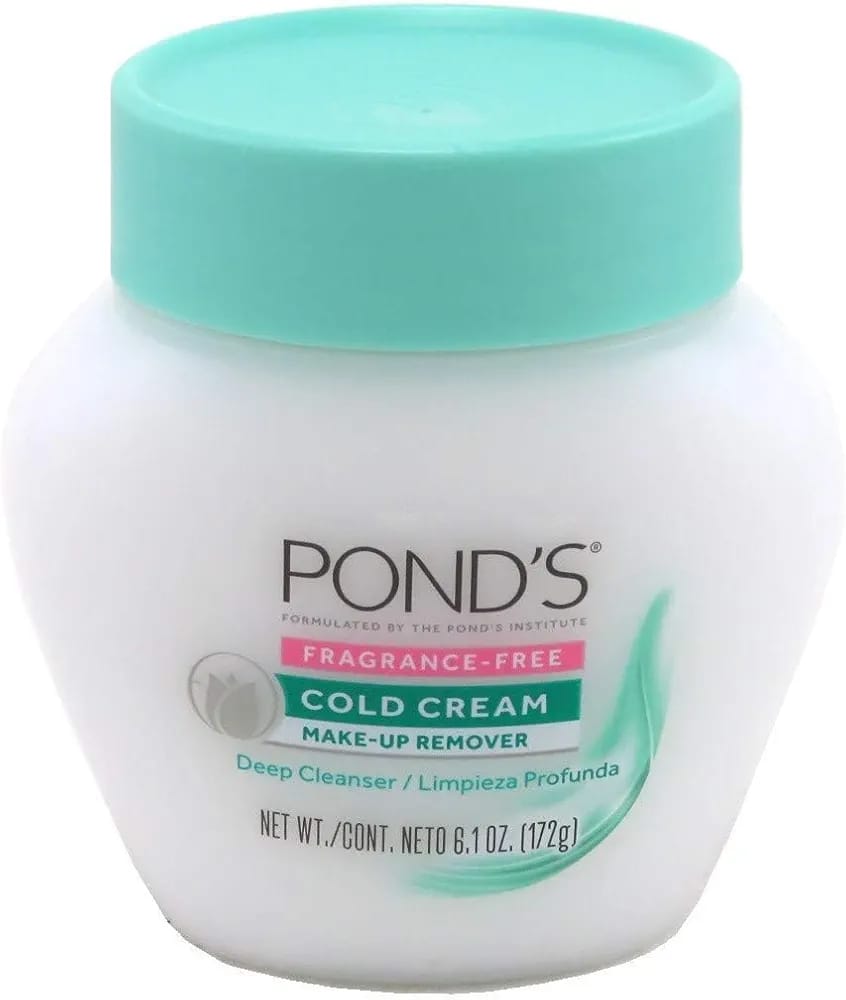 POND'S Cold Face Cream, Skin Care Facial Cleanser for All Skin Types, Deep Moisturizing Face Wash & Makeup