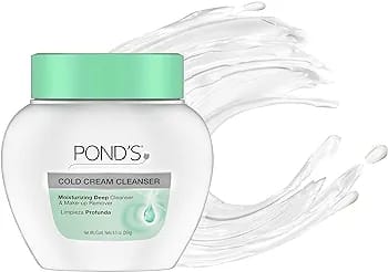 POND'S Cold Face Cream, Skin Care Facial Cleanser for All Skin Types, Deep Moisturizing Face Wash & Makeup